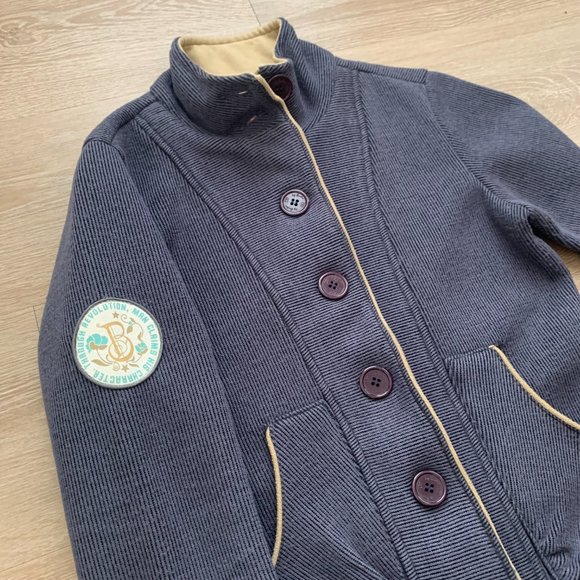 B by Burton Military Style Button Up Mid Weight Jacket Women's Size XS purple - Picture 4 of 11